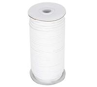 Baxnore Bande élastique Corde de sangle de bricolage Haute élasticité Confortable Longueur réglable Vêtements Couture Fournitures de broderie Polyester 3 mm de largeur 180 m de lon (Blanc)