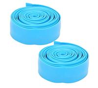 Baxnore Bandes élastiques de yoga Résistance Étirement des bandes d'exercices de haute qualité Matériau TPR durable 2,5 m de longueur 2pcs Set pour le yoga Training Force Workouts (Bleu)