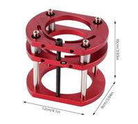 Baxnore Base de levage de routeur en alliage d'aluminium et acier inoxydable, système de levage de table de routeur de serrage à 4 mâchoires pour les projets de menuiserie et de br