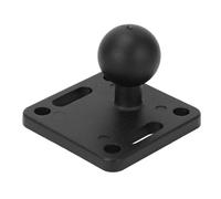 Baxnore Base de Montage à Bille Adaptateur à Bille en Caoutchouc de 1 Pouce Plaque carrée AMPS en Alliage d'aluminium Robuste pour véhicules Marins Tapis Roulant ATV Système de Mon