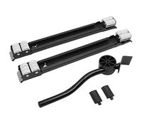Baxnore Base de rouleaux extensible, roulement de chargement Universal Wheels avec roues, mobilier de meubles lourds pour la machine à laver le réfrigérateur sèche (Noir)