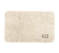 Baxnore Berber Fleece Bath Mat Ultra Soft Absorbant Non Slip Floor Floor pour Salle de Bain entrée Beige 50x80cm