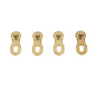 Baxnore Bicycle Chain Link Alloy Steel 11 Speed Bike Missing Link High Strength Durability résistant Installation facile pour les vélos de route Mountain Couleur d'or 4 pièces