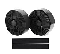 Baxnore Bike Gopybar Tape Not Slip Road Handle Wraps with End Purts Lightweight Confortation Absorption Absorption de Sueur Pour le cycle noir 2150 mm 30 mm 3 mm 2 Rouleaux