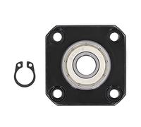 Baxnore Bloc de roulement de support d'extrémité de vis à billes, haute rigidité, rotation stable, pièce de machine CNC pour acier au carbone SFU1204 SFU1605, diamètre intérieur de