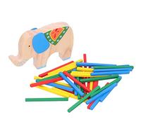 Baxnore Blocs d'éléphants empilables en Bois, Puzzle, Apprentissage éducatif pour Les Tout-Petits, Jeu de Construction en Bois Naturel sûr, activité d'empilage d'animaux colorés