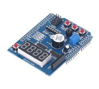 Baxnore Board d'extension MCU Affichage à 4 Chiffres, Module de développement Multifonctionnel avec contrôle analogique, Carte de prototypage de 70x50 mm pour démos éducatives,