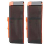 Baxnore Boîte de bascule de stockage à fil dentaire Rempilable ABS ABS Silicone Dispensateur de fil dentaire avec miroir DISSENSAGE AUTOMATIQUE POUR LE TRAVAILLE DE VOYAGE COMPACT