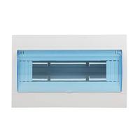 Baxnore Boîte de distribution de disjoncteur 9 12 voies, couvercle transparent en plastique durable de qualité supérieure, boîtier électrique mural pour maison, bureau, usage intér