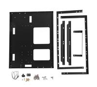 Baxnore Boîtier de châssis Ouvert ATX pour PC de Jeu empilable, Cadre Ouvert, Prend en Les Cartes mères EATX MATX ITX X79 X99, Double Canal avec Refroidissement par Eau à 360° et