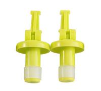 Baxnore Bouchons de vin en silicone bouchons de bouteille hermétiques pour vin bière champagne utilisation de bar de cuisine vert 2 paquets 3 x 8 cm