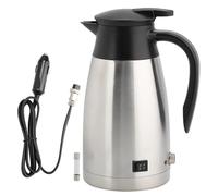 Baxnore Bouilloire de voiture universelle de 1000 ml, chauffe-eau électrique portable, bouilloire de voyage en acier inoxydable pour café, thé, boissons chaudes dans le véhicule 12