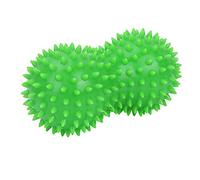 Baxnore Boule de massage professionnelle en PVC à pointes pour tissus profonds, libération myofasciale, outil de soulagement des points de pression pour fasciite plantaire, épaules (Verte)