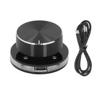 Baxnore Bouton de contrôle du volume USB pour système Android PC Multimédia Type C Contrôleur de réglage des médias externes avec lumière RVB pour bureau à domicile