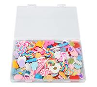 Baxnore Breloques Slime DIY, 120 pièces, accessoires artisanaux en plastique pour décoration de fête, pinces à cheveux, sandales, décoration de collier