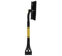 Baxnore Brosse À Neige Extensible 3 en 1, GRATTOIR À Glace ET Pelle avec TÊTE ROTATIVE À 360 DEGRÉS pour Le Nettoyage des VÉHICULES d'hiver Tige en Alliage D'ALUMINIUM ABS Haute RÉ (Jaune)