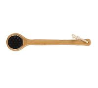 Baxnore Brosse de bain exfoliante douce à long manche avec boucle de suspension pour hommes et femmes, brosse corporelle pour personnes âgées, nettoyage en profondeur, douche essen