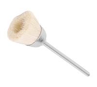 Baxnore Brosse de nettoyage professionnelle pour foret à ongles, outil de manucure durable haute densité pour salon de manucure à usage domestique, laine blanche, crin de cheval ma (Blanche)