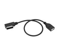 Baxnore Câble AMI vers USB 4F0 051 510 E Adaptateur multimédia de Musique de Voiture Haut de Gamme Compatible avec S4 S5 S6 S8 Allroad Mk5 à partir de 2009 Plug and Play ABS 5.0