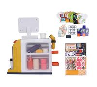 Baxnore Caisse enregistreuse de supermarché simulée, cafetière, Scanner de Codes-Barres, Calculatrice, Ensemble de Jeu éducatif pour Le Shopping, Jeu de rôle Amusant, Erreur 2029,
