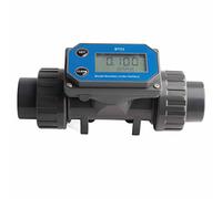 Baxnore Capteur de débit de débitmètre d'eau numérique avec Affichage électronique Grande capacité 10150Lmin pour systèmes d'irrigation étangs à Poissons matériau UPVC