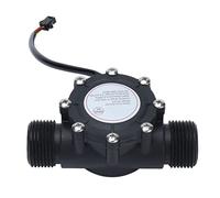 Baxnore Capteur de débit d'eau de précision Compteur de débit à Effet Hall en Nylon avec Sortie de Signal d'impulsion pour tuyaux de Piscine Systèmes pétrochimiques DN25 1,3 Pouces