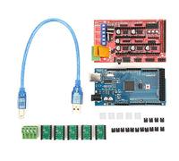 Baxnore Carte de commande LCD d'imprimante 3D A4988, module de pilote, carte d'extension de terminal de bloc en aluminium avec haute performance pour les amateurs et les fabricants