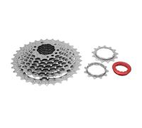 Baxnore Cassette de roue de vélo à 9 vitesses 34T, ensemble de pignons de vélo de montagne en acier nickel-chrome haute performance pour un changement de vitesse en douceur et une