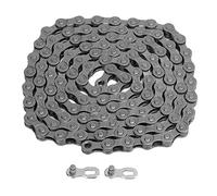 Baxnore Chaîne de vélo 116 Liens de la chaîne de cyclisme à vitesses à 8 vitesses avec crochet et boucle de boucle de boucle pour le vélo de montagne en acier en alliage durable po