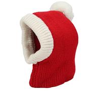 Baxnore Chapeau de Chien Rouge, Baine Chaude en Tricot pour Animaux de Compagnie pour Les Petits Chats de Petits Chiens, Famille de Vacances Accessoire (S)
