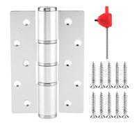 Baxnore Charnière de porte dissimulée de type E, fermeture automatique hydraulique, positionnement d'amortissement, charnière de ferme-porte en aluminium durable, réglable et silen