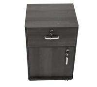 Baxnore Classeur Roulant classeur Mobile Robuste verrouillable Rangement sécurisé Multi-tiroirs pour Bureau à Domicile sous Le Bureau 37x34x59cm Panneau Artificiel (Couleur Noyer)