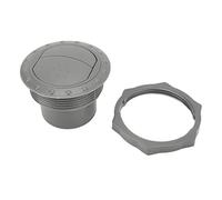 Baxnore Climatiseur RV Sortie universelle 2,35 pouces de remplacement épaissies Round Air Climating Outor pour RV Bus Boat Yacht Gris Dark Abs Plastic 70 mm 48 mm