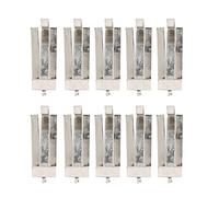 Baxnore Clips de lit en verre pour imprimante 3D, en acier inoxydable, 10 pièces, pinces de fixation de plate-forme de lit chaud, accessoires de prise sécurisés pour Ender 3 V2 Pro