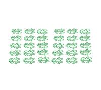 Baxnore Clips de papier en forme humaine mignonnes 30pcs Office d'école multipurpose Organisateur de fichier domestique Durable Met Green Mini Paperclips pour la classification des