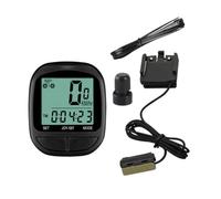 Baxnore Compteur de Vitesse de Vélo Filaire Écran LCD Multi Fonctions Mesure Vitesse Distance Temps de Conduite Ordinateur de Cyclisme Suivi du Kilométrage pour Vélo de Route VTT I