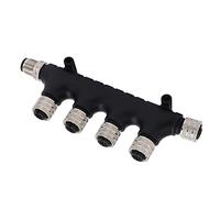 Baxnore Connecteur NMEA 2000 T Câble de dérivation de base IP67 à 5 broches Terminateur en T multiport à 4 ports pour les réseaux de navigation maritime Lowrance Simrad B&G Navico
