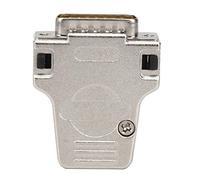 Baxnore Connecteur série DB15P 180 D SUB, Coque métallique mâle 15 Broches, Interface VGA Ignifuge Haute Performance pour Circuit imprimé d'ingénierie électrique, Alliage de Zinc,