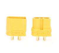Baxnore Connecteurs mâles Femelles XT60U, connecteur de système d'alimentation à Courant élevé en Laiton plaqué Or pour Accessoires d'avion modèle RC Jaune 10 Paires