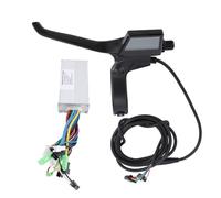 Baxnore Contrôleur de vélo électrique Kit d'affichage de poignée de contrôleur de vitesse de moteur sans balais 36V 48V 500W 28A avec poignée de frein pour pièces de rechange de sc