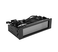 Baxnore Contrôleur de ventilateur d'ordinateur avec capteur de température du processeur, 5 contrôles de vitesse du ventilateur, grand panneau d'affichage LCD pour baie de refroidi