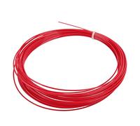 Baxnore Cordage de Tennis Professionnel Hex, Fil de Polyester Durable Haute Performance avec Technologie Matte Hex Spin pour Raquettes de Tennis, Longueur 12 m (39,4 pi), diamètre (Rouge)