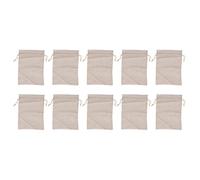 Baxnore Coton Lin Cordon de Rangement Sacs réutilisables en Tissu épais Pain Fleur thé Fleur café Cuisine aromathérapie sachets Emballage gadin 10pcs 9 x 6 7in