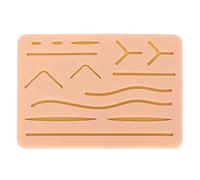 Baxnore Coussin de pratique de suture en silicone, léger et portable, modèle de peau d'entraînement d'erreur 2029, pour étudiants infirmiers, formation de chirurgien, erreur d'éduc