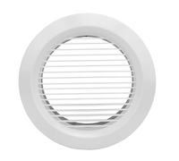 Baxnore Couvercle d'aération rond en plastique ABS, grille de ventilation droite blanche 200 mm pour la maison, la salle de bain, la cuisine, le bureau, durable, léger, facile à in