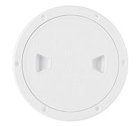 Baxnore Couvercle de Pont Arrondi en ABS Marin, Trappe d'inspection, Joint torique étanche, Plaque de Pont scellée pour Yacht, Camping-Car, Accessoires de Bateau, Blanc 4 Pouces, 6 (6 Pouces (ID 153