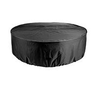 Baxnore Couverture de meubles de terrasse, tissu oxford étanche protéger avec un cordon de vent, couverture ronde résistante à la déchirure pour ensembles de chaise de jardin de ja (120x75cm)