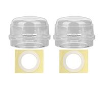 Baxnore Couvoirs de poêle à gaz 2PCS, PP Gardiens de bouton de poêle résistant à la chaleur pour la cuisine à domicile, 6,2x4 cm Protecteur de bouton universel (Transparent)