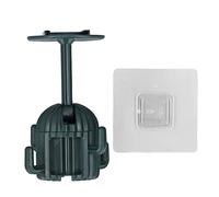 Baxnore Crochets muraux Crochets de suspension rotatifs imperméables décoratifs avec crochets bidirectionnels adhésifs forts pour cuisine salle de bain salon matériau ABS crochet é (vert)