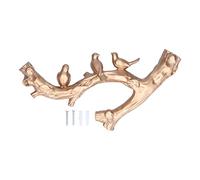 Baxnore Crochets muraux en forme de branche d'oiseau doré, crochets décoratifs 3D pour la maison, la cuisine, la salle de bain, serviettes murales suspendues, manteaux, chapeaux, d (Petite taille